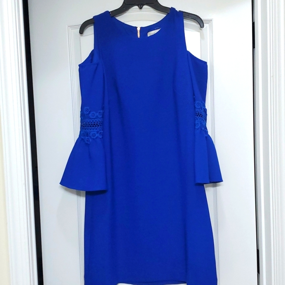 Beautiful blue dress size 12 Eliza J